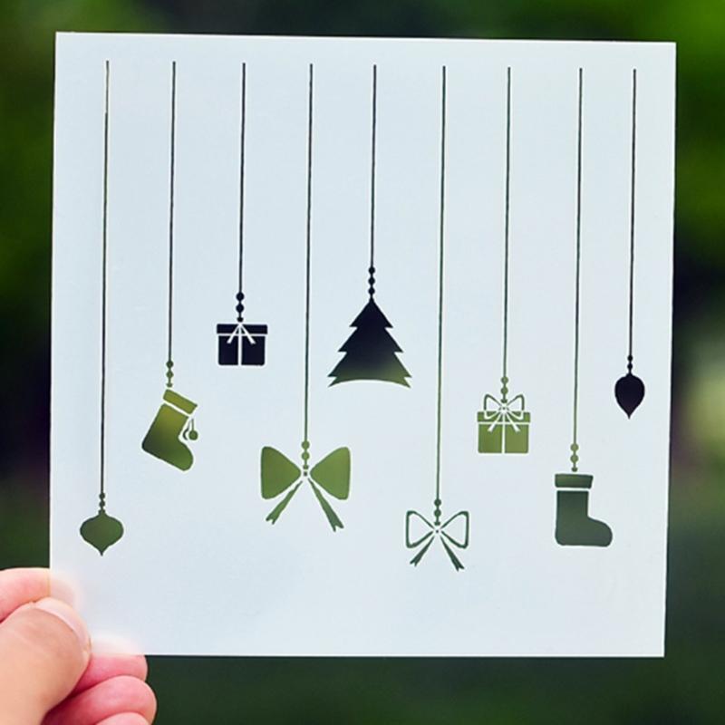 6 Pieces Cake Decorating Stencils Christmas Cookie Wedding Cake Decorative Mold