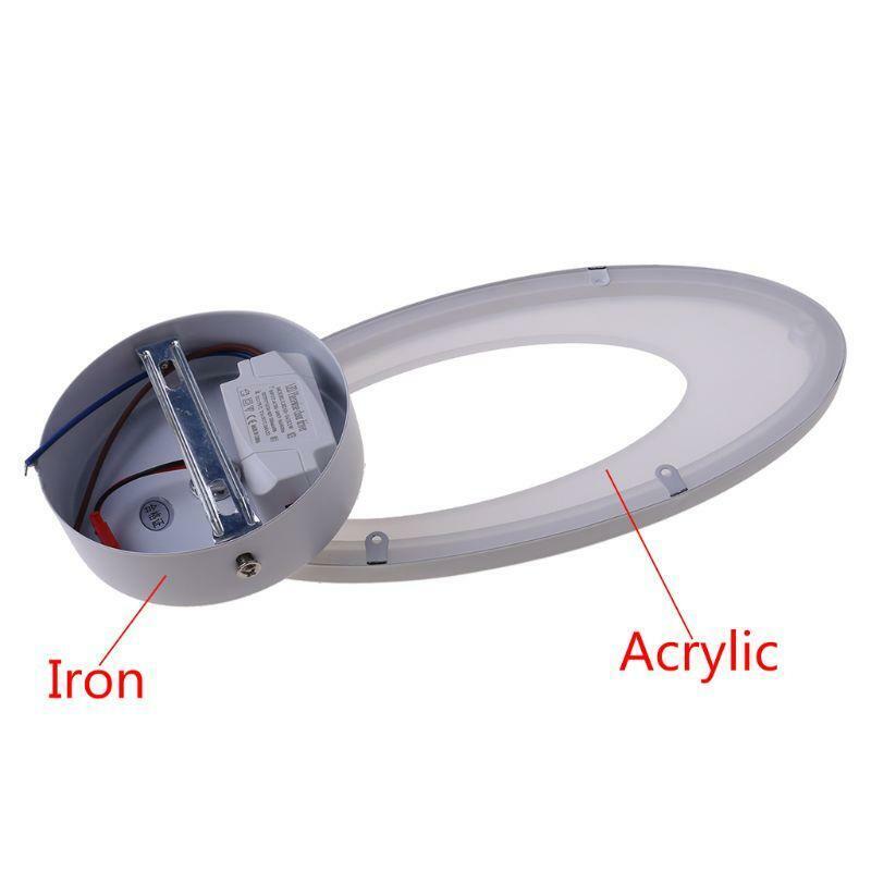 LED Light Modern Wall Lamp Acrylic Sconce 12W AC90-260V Oval Shape Indoor Living