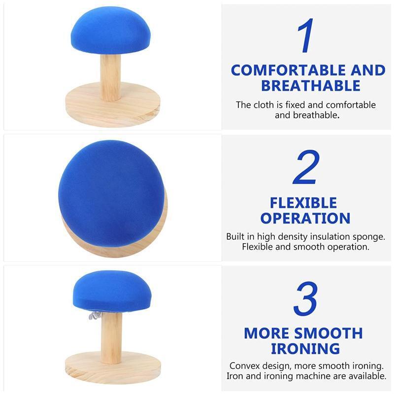 Mini Round Ironing Stool Solid Wood Auxiliary Tool Small Table Sleever Board