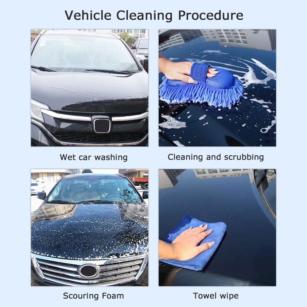 Towel Windows Cloth Car Cleaning Brush Vehicle Wash Gloves Cleaning Sponge