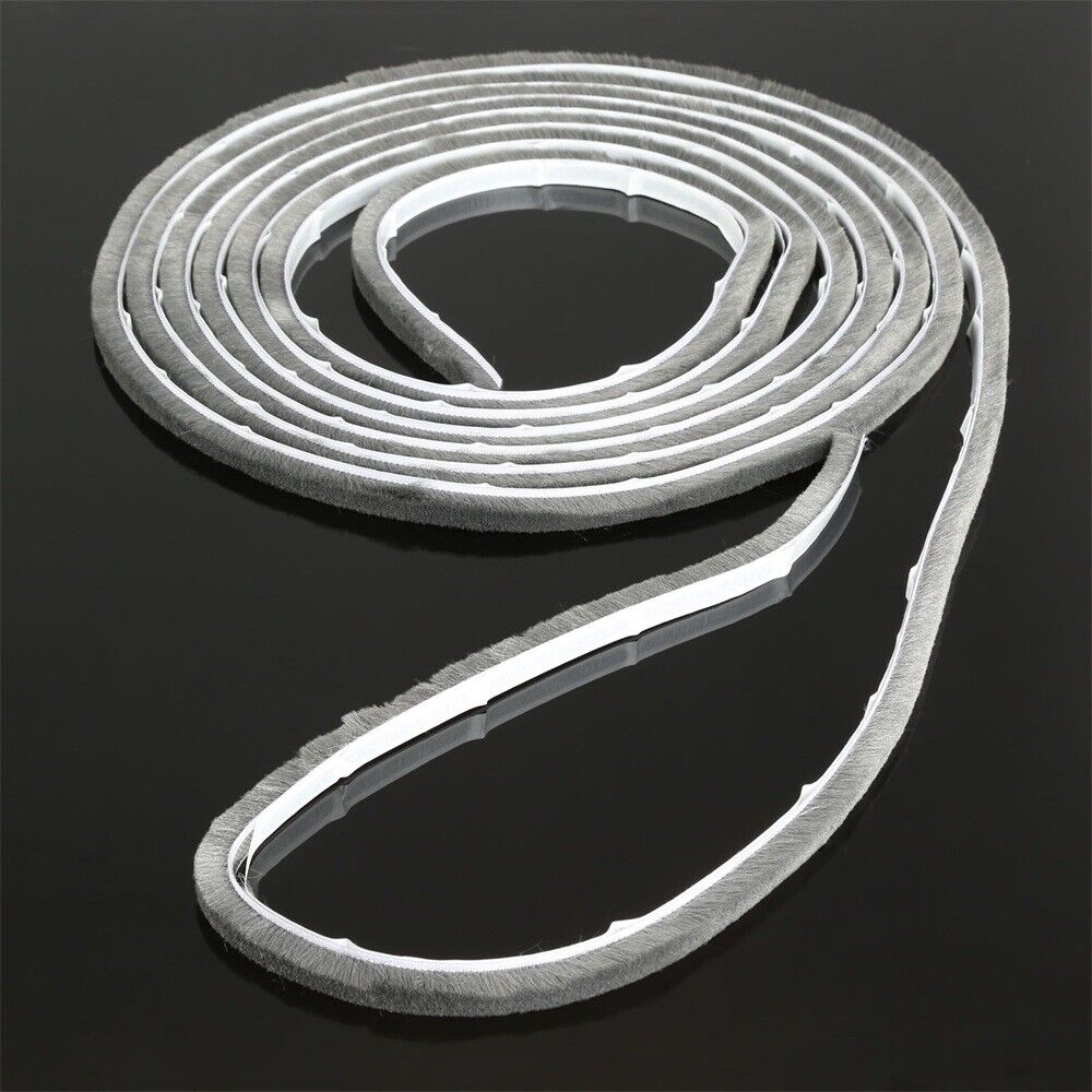 5M Door Window Frame Weather Sealing Strip Self Adhesive Draught Excluder Brush