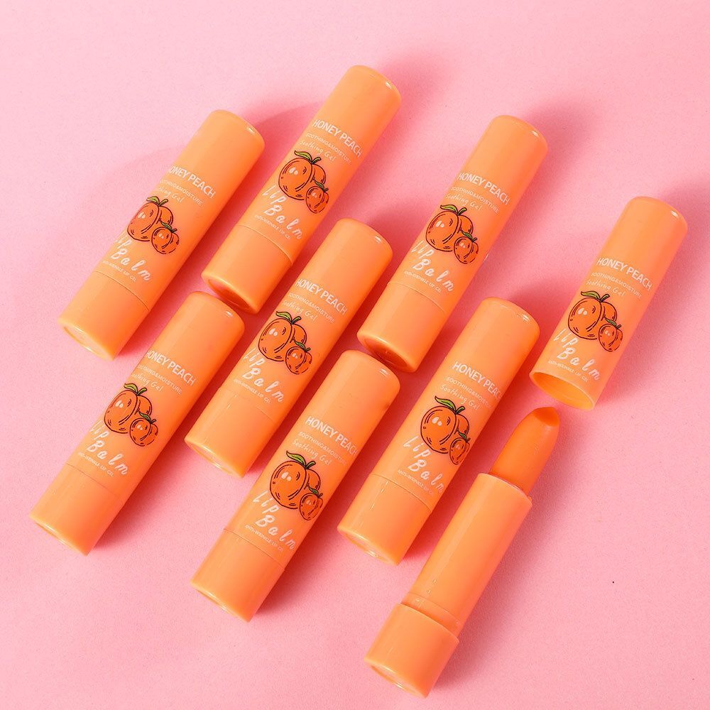 Moisturizing Lip Balm Peach Jelly Lipstick Change Color Natural Temperature