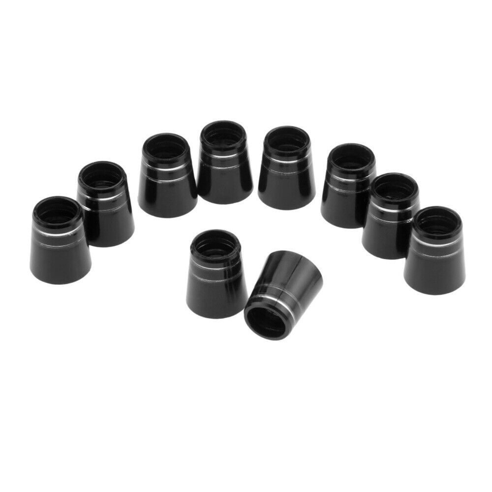 Lot of 10Pcs Black Plastic 15mm Golf Ferrule Replacement for .335 Tip Iron Shaft