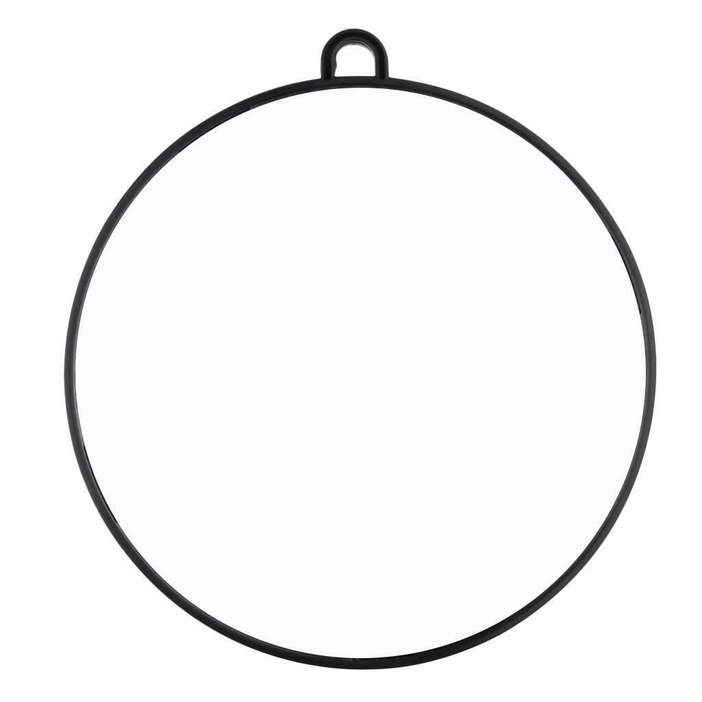 Large Round Makeup Mirror Professional Salon Cosmetics Handheld 27cm Dia