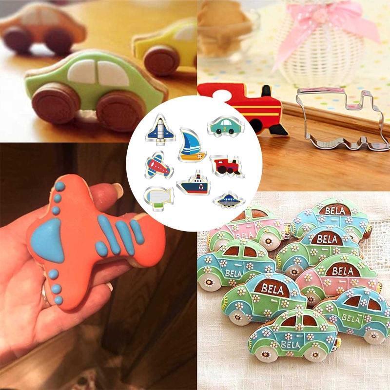 Stainless Steel Frosting Candy Fondant Push-type Household Set Cookie Cutters