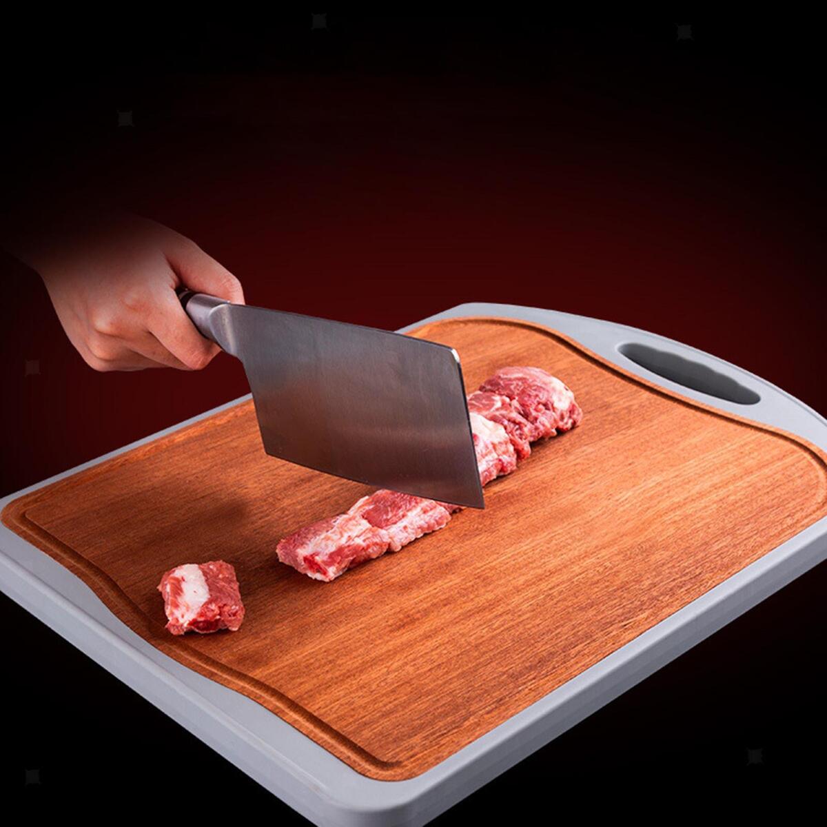 Wooden Cutting Board Crackers Platter Double Sided Available for Vegetables