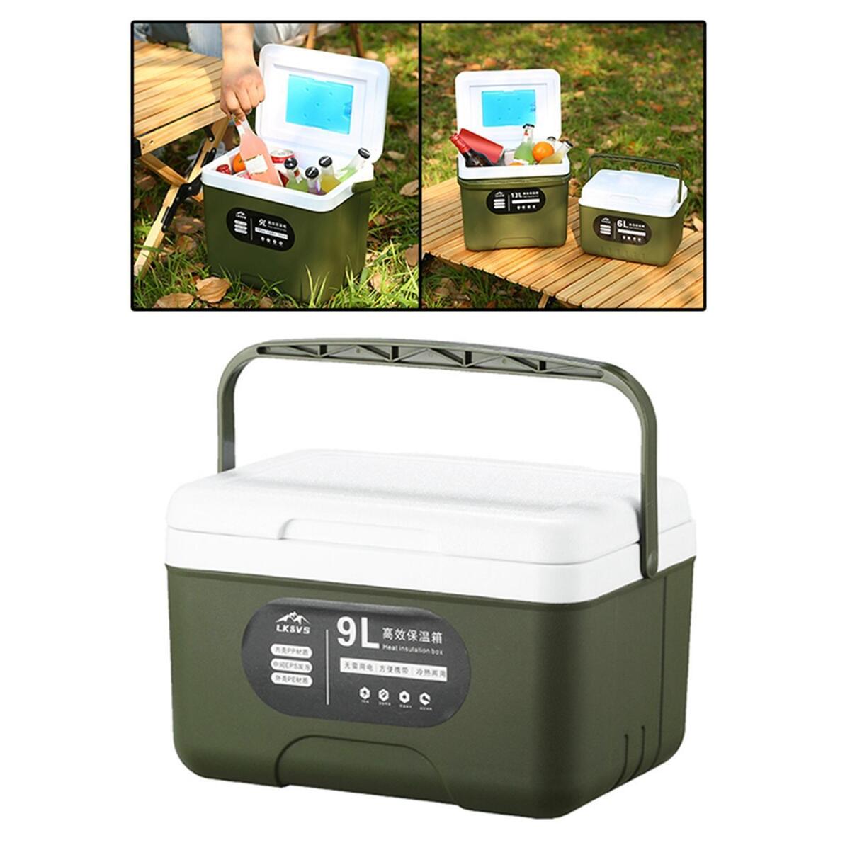 Insulated Thermal Box Freezer Storage 9L Cooler Bag for Car Shipping Boat