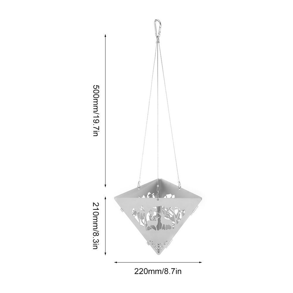 Convenient Triangle Suspended Fire Pit Bonfire Stove Barbecue Hanger Wood Stove