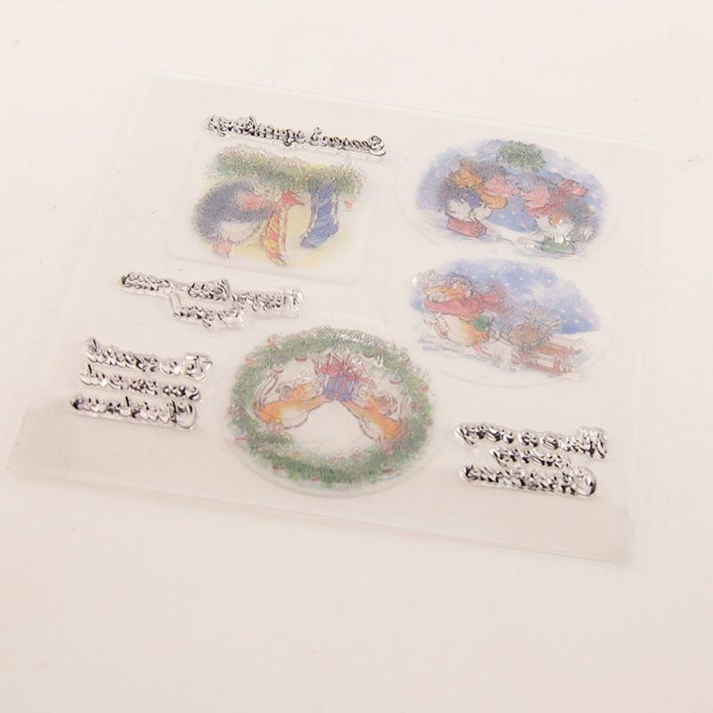 Hedgehog Silicone Clear Seal Stamp DIY Scrapbooking Embossing Photo Album Decor