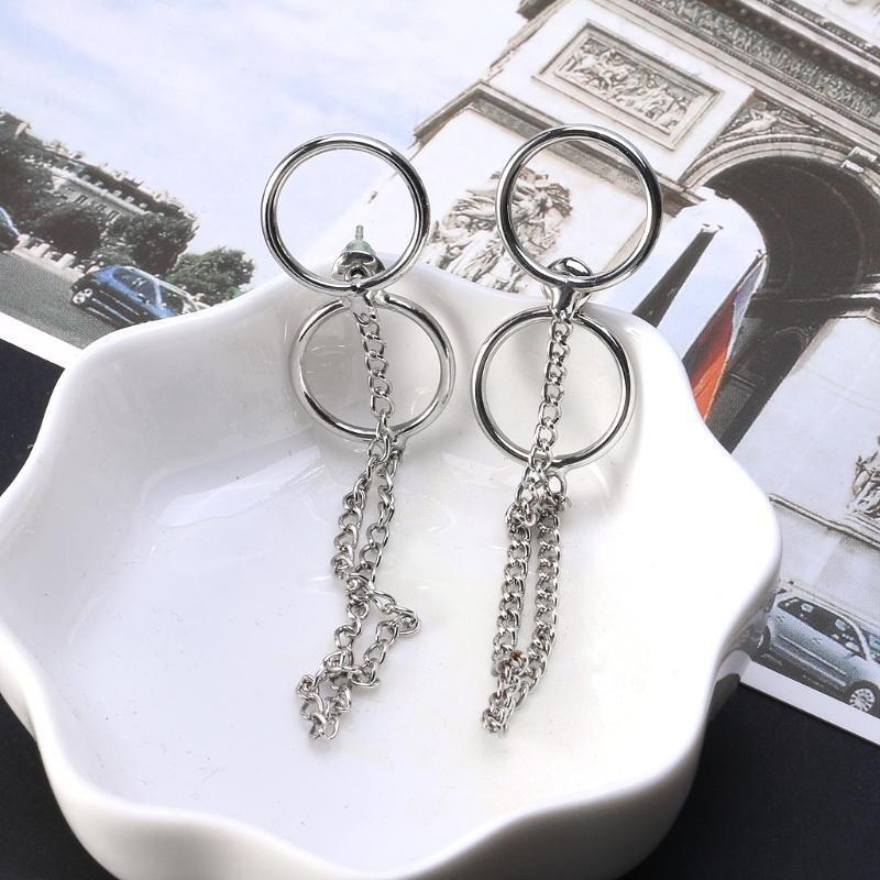 Exquisite Dangle Earrings Hip-hop Long Tassel Drop Earrings Jewelry for Travel