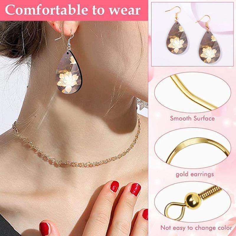 50x Sublimation Blank Earrings Earring Pendant Unfinished MDF for