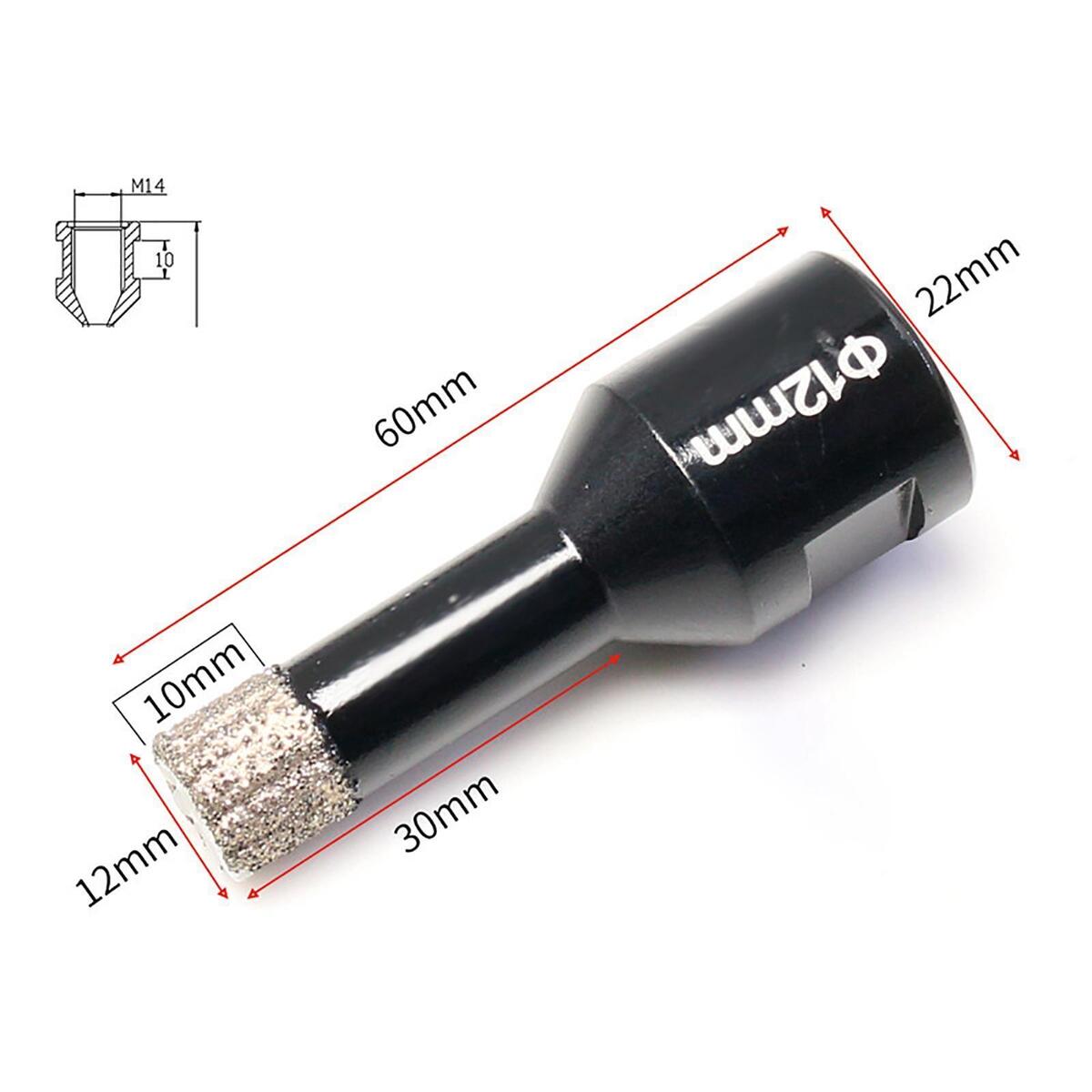 Set of 6 Dry Diamond Drill  Drilling Tools for Marble Porcelain Tile