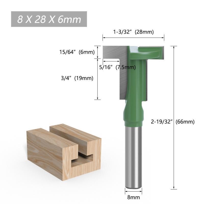 Heavy Duty 8 mm Drill Bit Milling Cutter Slotting Straight Cutter Engraving