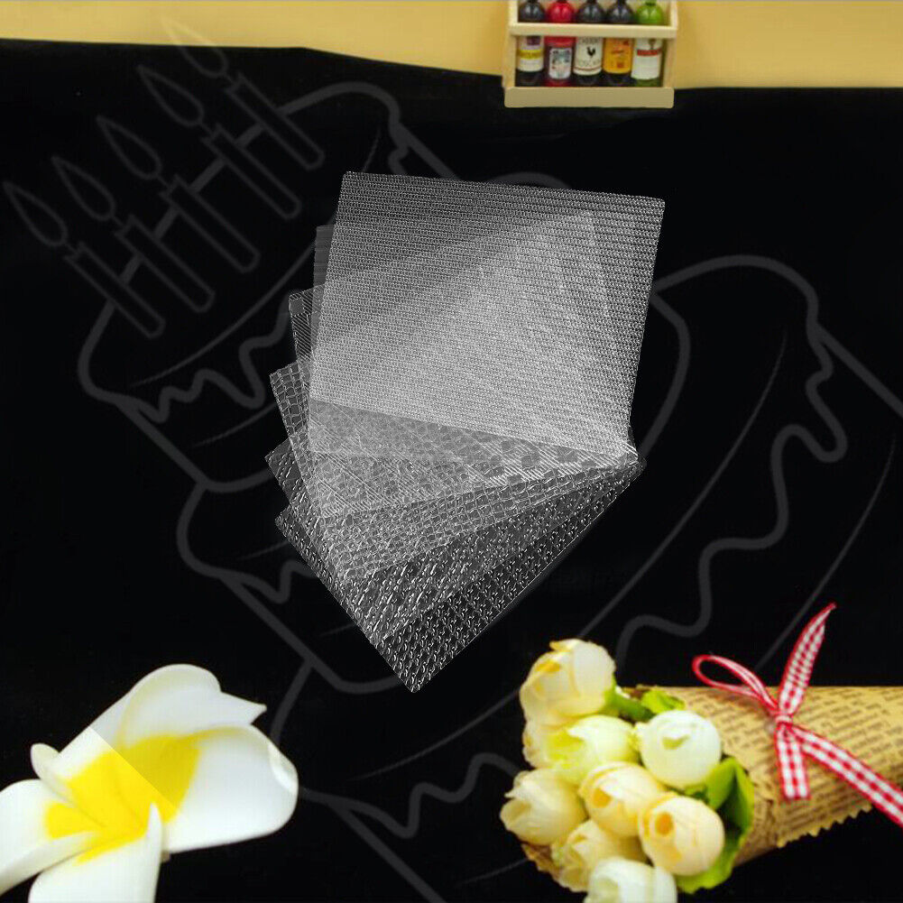 6pcs Fabric Cake Texture Mat Sugar Craft Decoration Fondant Cake Mold Tools