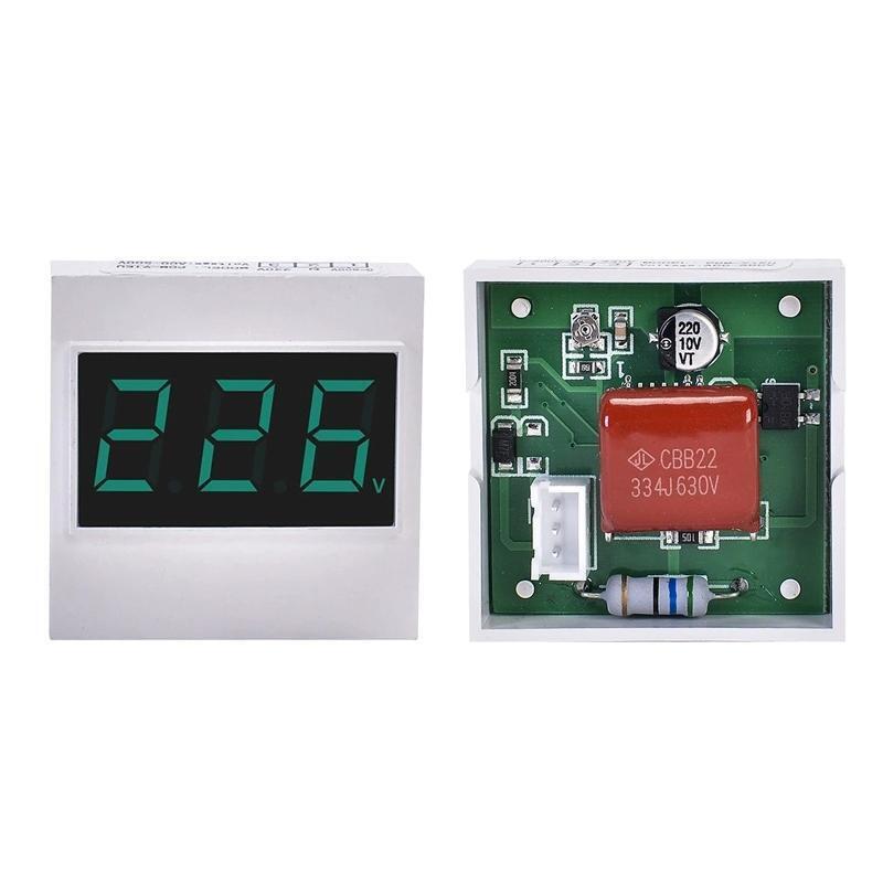 LCD Voltage Tester 2 Wires 50-500V 3 Wires 50-300V Voltmeter Monitor for House