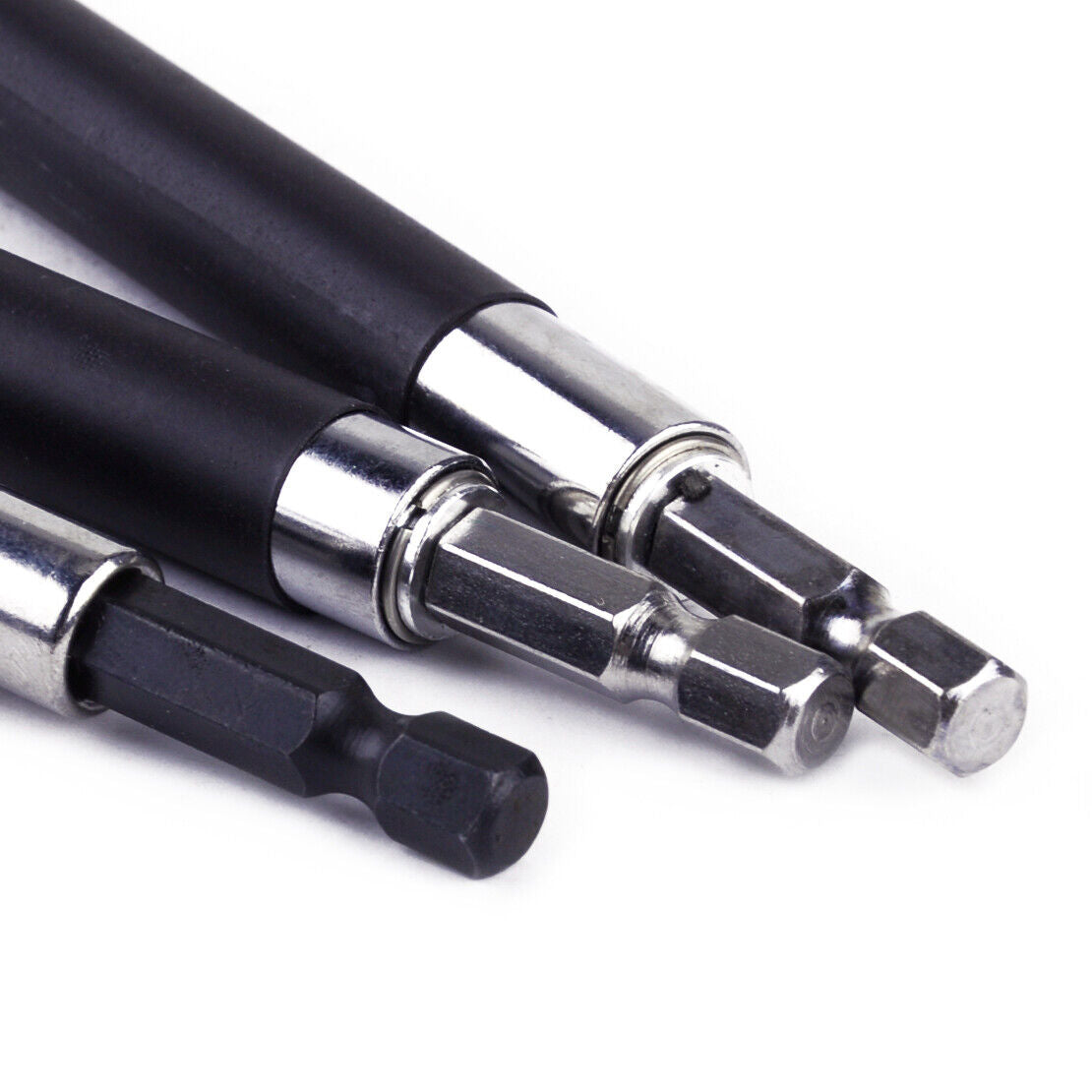 3x Magnetic Screwdriver Extension Bit Holder Quick Release 1/4" Hex Shank Set Li