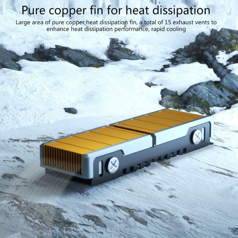 Copper M.2 SSD Hard Drive Radiator Cooling Pad PCIE NVME 2280 Cooler Heatsink