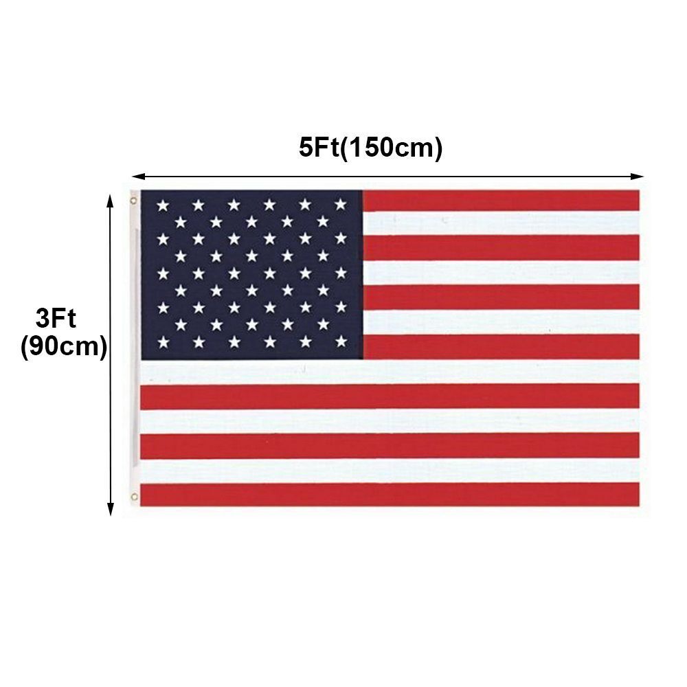 Country Sewn Stripes Independence Day USA Flags American Flag Embroidered Stars