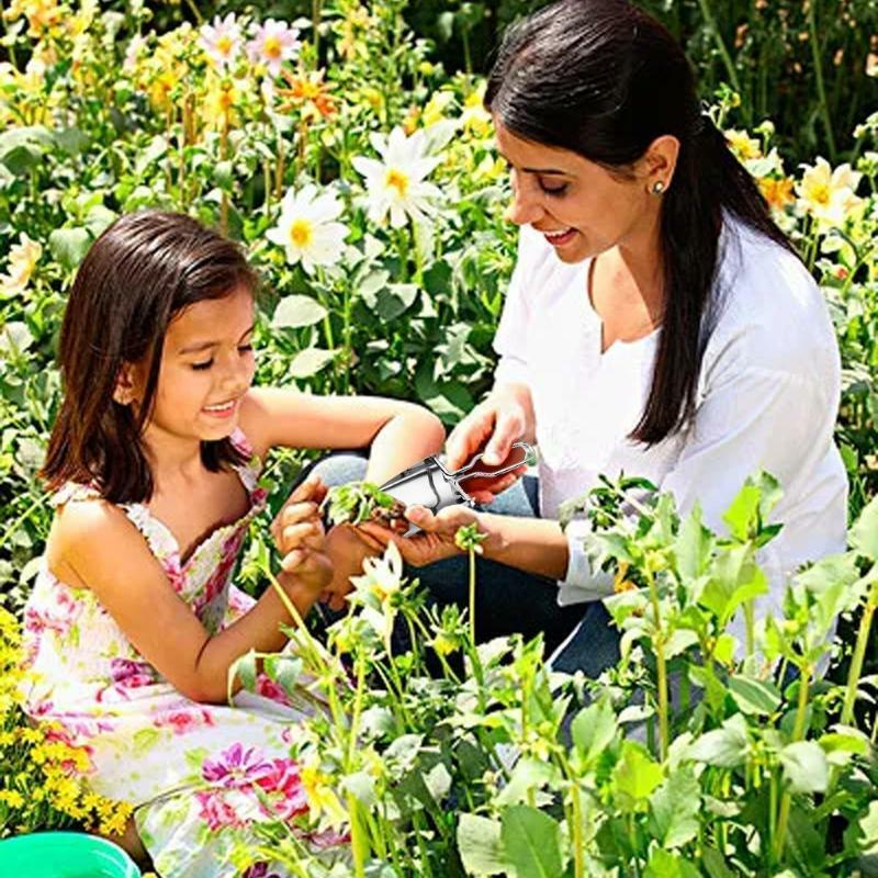 2 Pieces Mini Folding Engineer Shovel forDigging Shoveling Flowers  Set