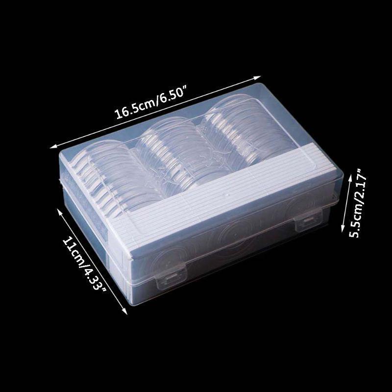 30Pcs Round 46mm Direct Fit Airtight Coin Capsules Holder Display Collection Box