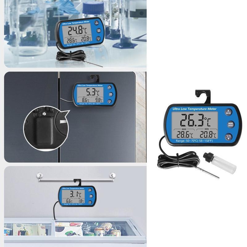Waterproof Refrigerator Fridge Thermometer Digital Freezer Room Thermometer