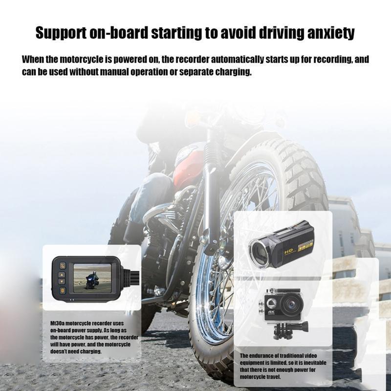 SE30 Motorcycle DVR 1080P Motorbike Recorder Cameras Motorcycle Dash Cam Kit
