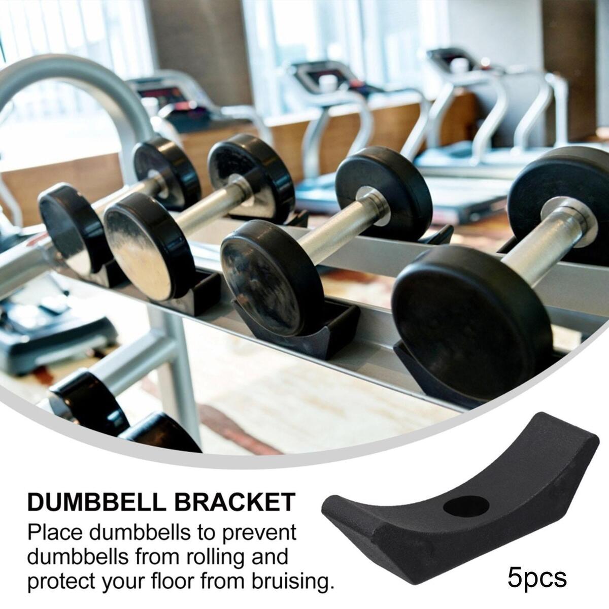 5 Pieces Dumbbell Saddles Dumbbell Holder Bracket for Dumbbell Rack Stand