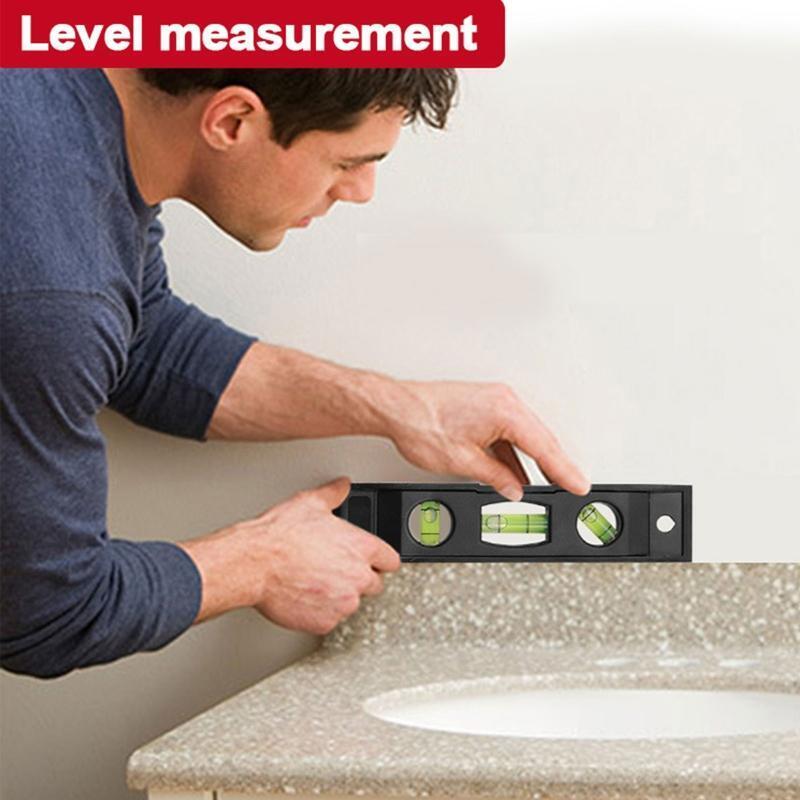 Portable Magne tic Box Level Tor pedo Level 3 Different Bubbles Measuring Tool