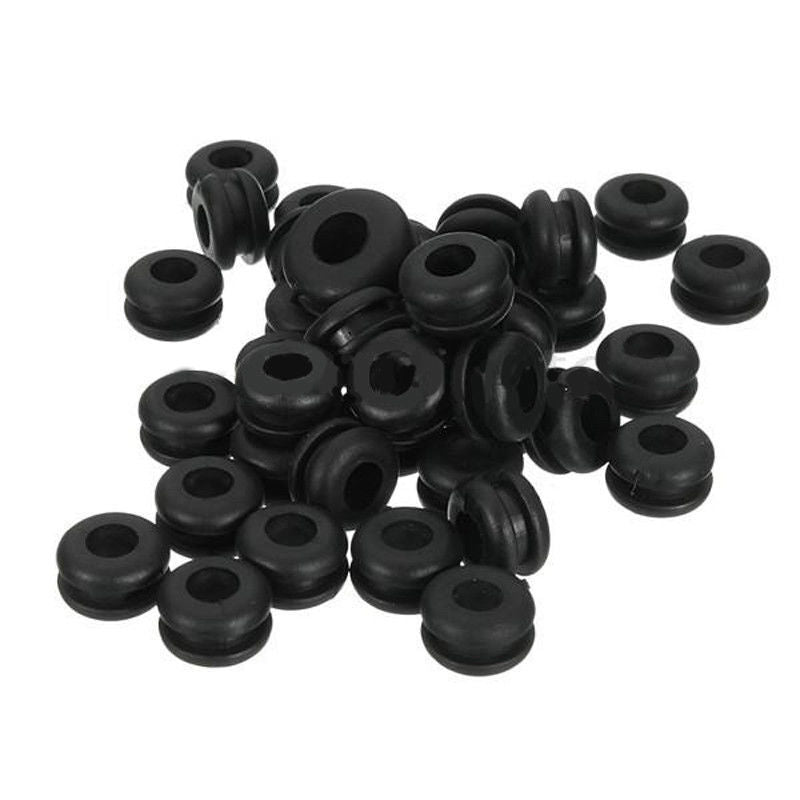 180pcs Black Rubber Grommet Assortment Sealing Wire Gasket Kit 8 Popular Sizes