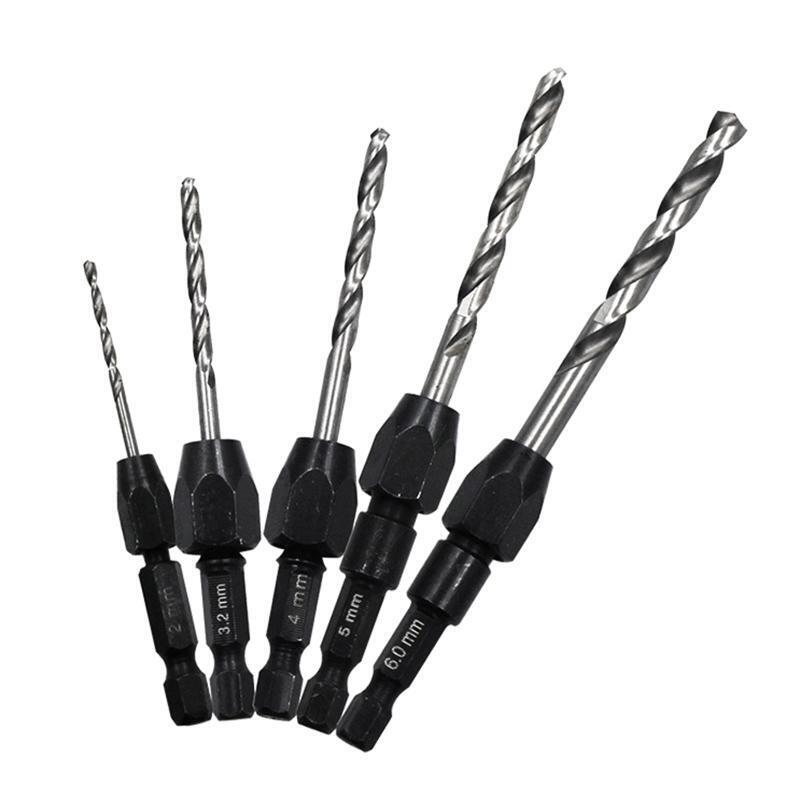 6.35mm Twist Drill Bit High Speed Steel Bit HSS 6542 Pounching Tool for Wood