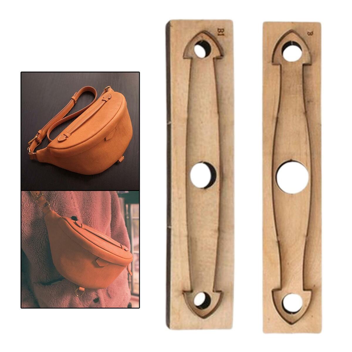 2x Steel Leather Craft Dies Bag Handle Strap Cut Mold Purse Making Tool