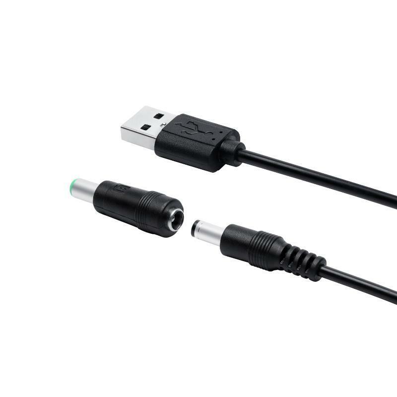 11in1 5V USB to DC 5.5x2.1mm Plug Charging Cord for Fan Speaker Router Cellphone