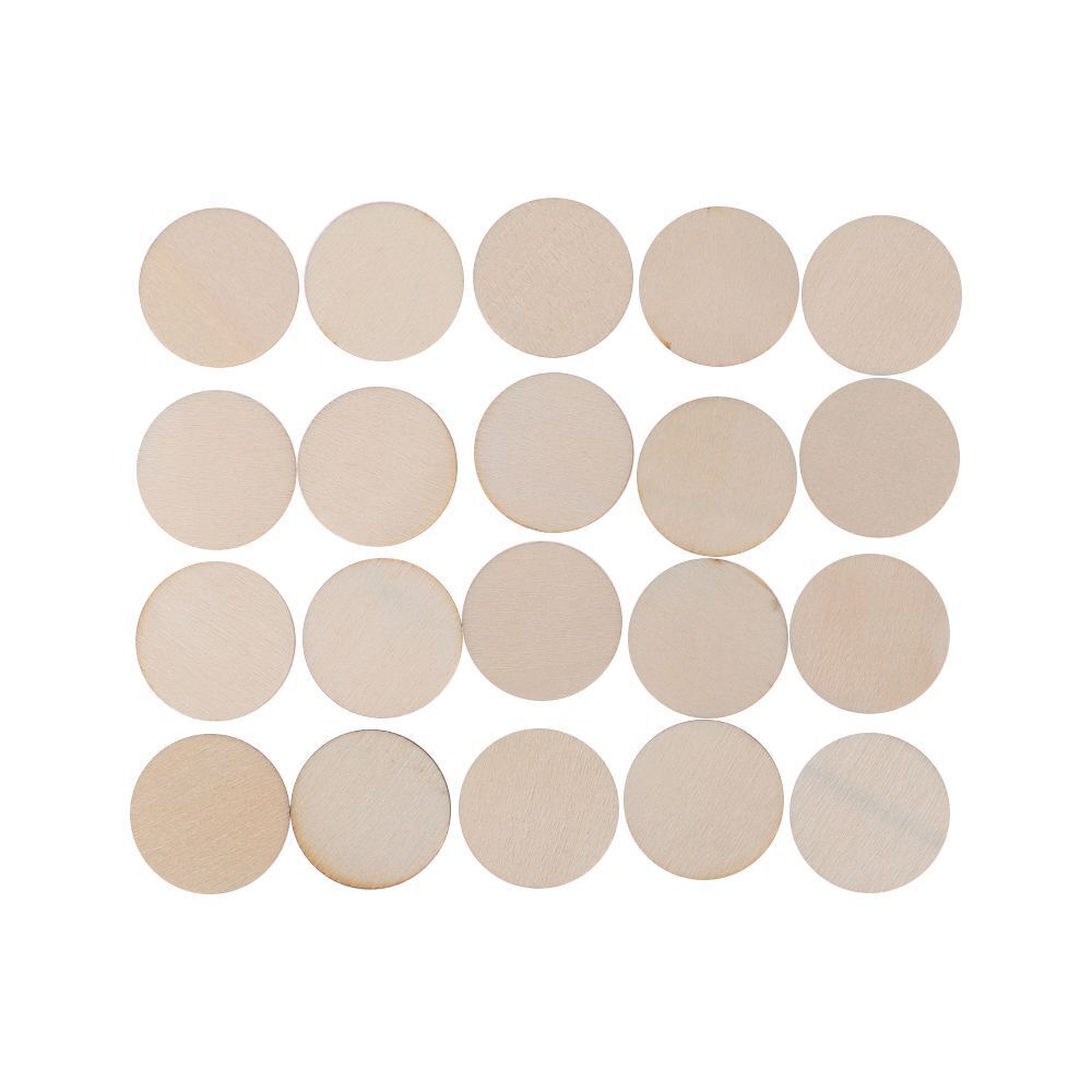 Blank Handmade Wood DIY Crafts Round Wood Pieces Wooden Slice Home Ornaments