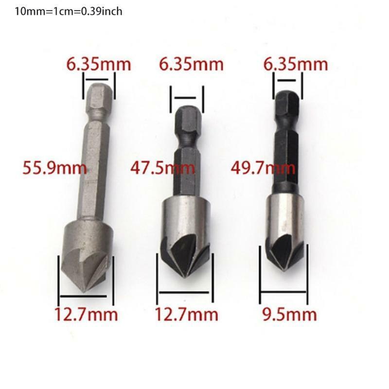 82 Degree Round Shank/ Hex Shank 5 Pieces Iron 82 Degree Round Shank