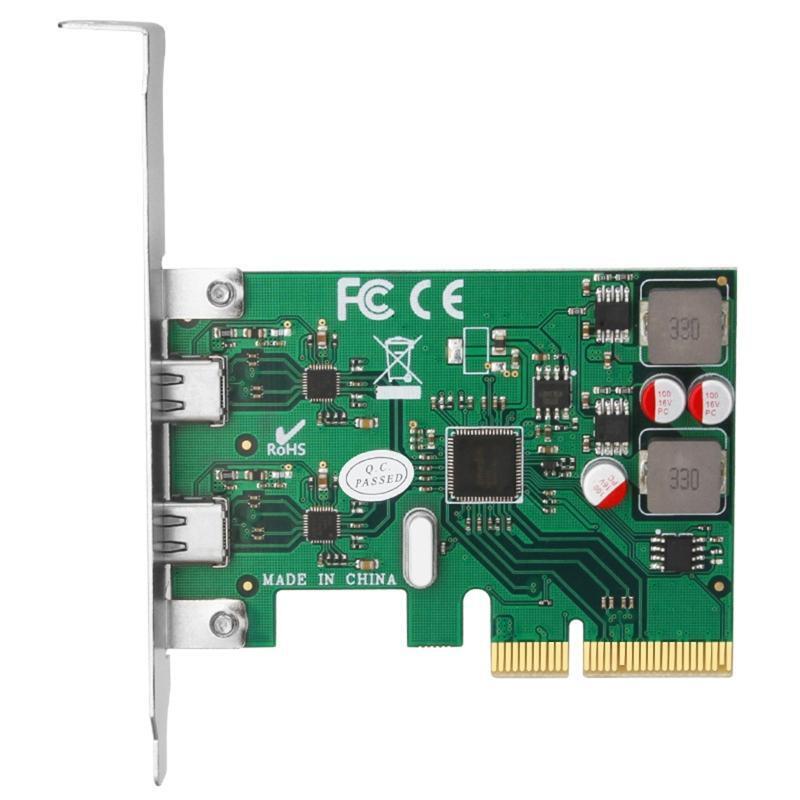 2 Ports USB 3.1 Super Fast 10Gbps PCI Express (PCIe) Expansion Card for Windows