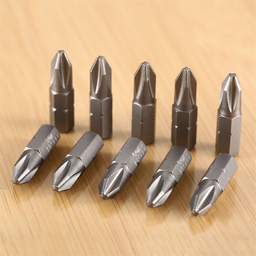 Useful Cross Head Tip Screwdriver Bit Set Tool Cross Screw Driver 1/4" Hex Shank