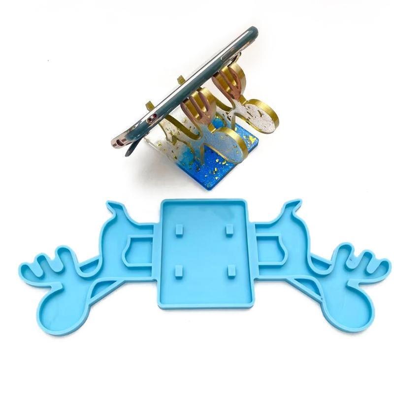 DIY Crafts Phone Stand Epoxy Mold Cellphone Bracket DIY Mobile Phone Holder Mold