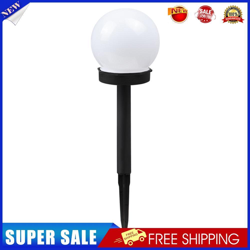 3pcs Waterproof LED Solar Round Bulb Lawn Lamps Spike Outdoor Garden Lights