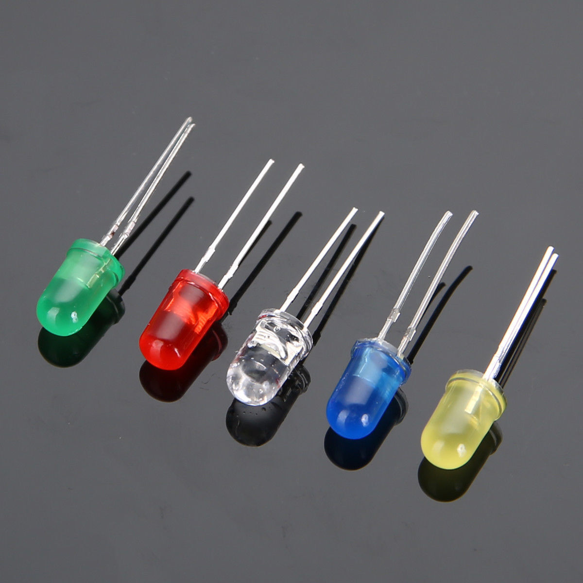 500Pcs/box 5mm LED Light White/Yellow/Red/Blue/Green Assortment Diodes Kit DIY