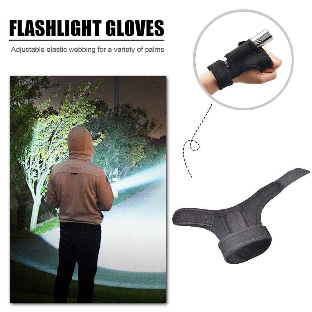 Underwater Scuba Diving Flashing Holder Gloves Outdoor Cycling Torch Glove