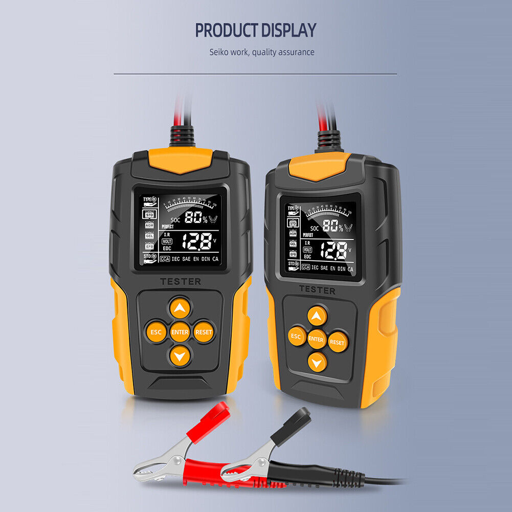 12V 24V Car Battery Tester Vehicle Gel AGM WET Lead Acid Battery Analyzer