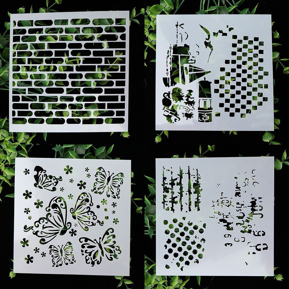 DIY Crafts Embossing Template Walls Painting Scrapbooking Layering Stencils