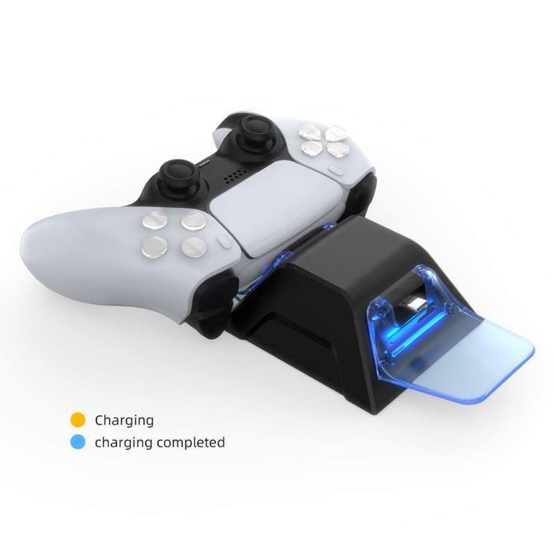 Controller Charger  Charging Station  Safe and Fast Charging  LED for PS5