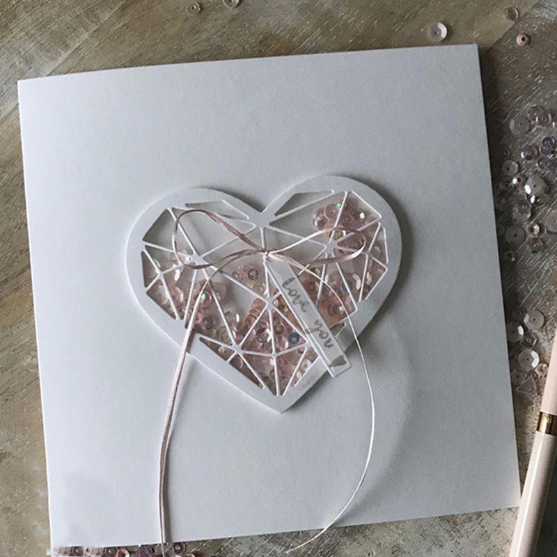 Heart Sewing Metal Cutting Dies Stencil Scrapbooking DIY Album Stamp Paper Card