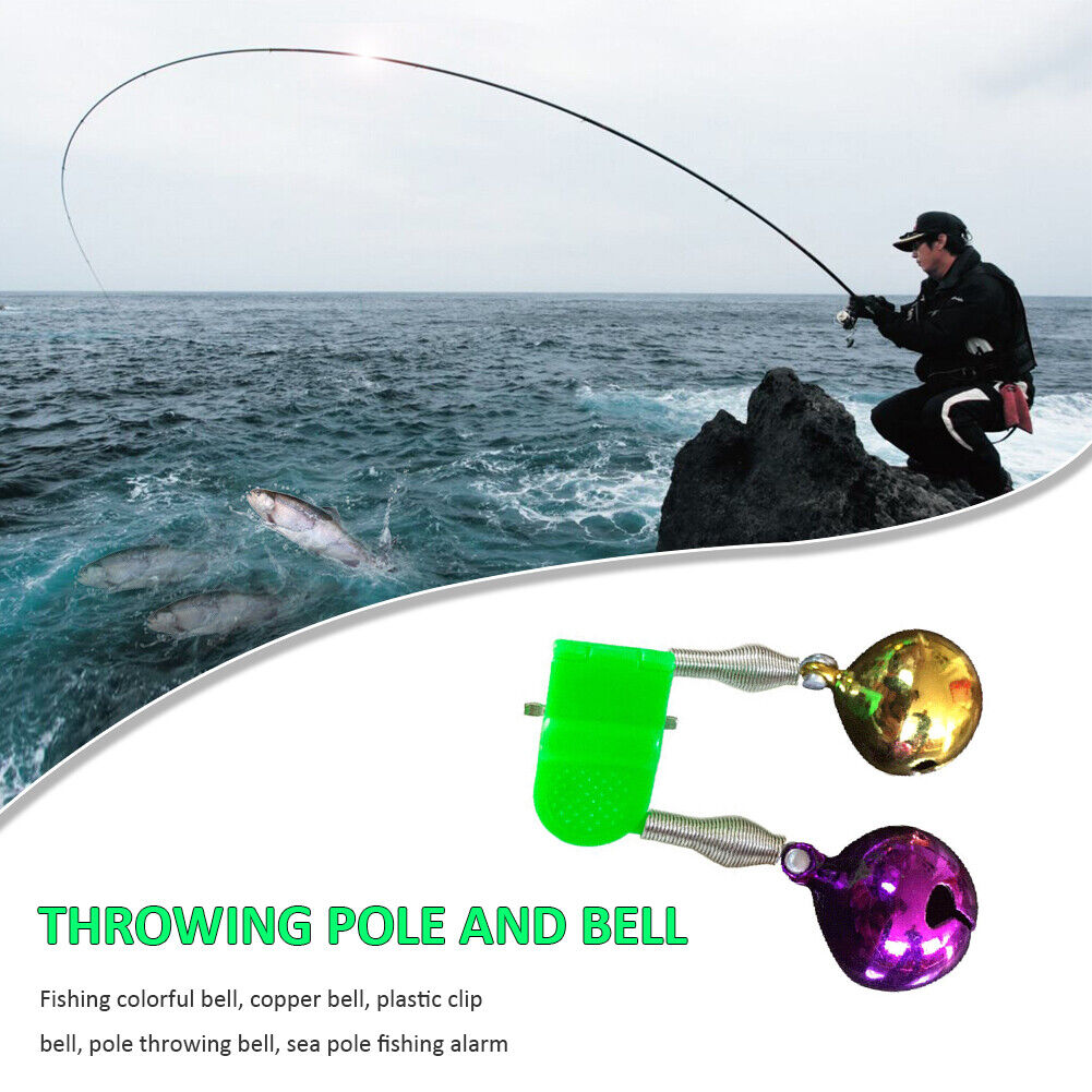 Fishing Bite Alarms Bell Rod Pole Clamp Tip Clip Ring Fishing Accessories