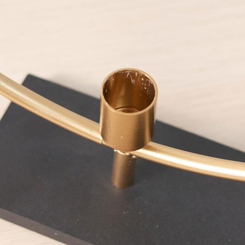 Metal Circular Geometric Wall Candle Holder for Tea Lights Living Room Bedroom