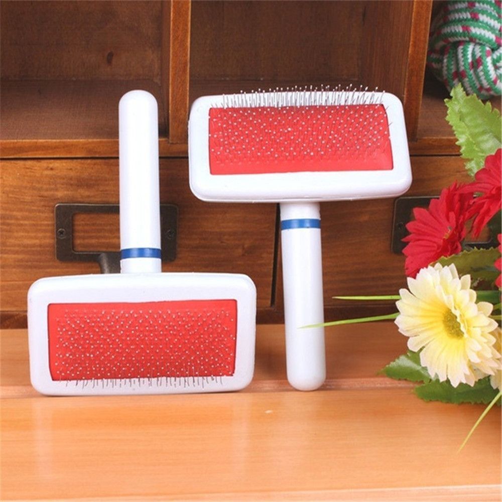 Plastic Fur Cleaner Pet Cleaning Comb Dog Massage Bath Brush Cat Hair Grooming
