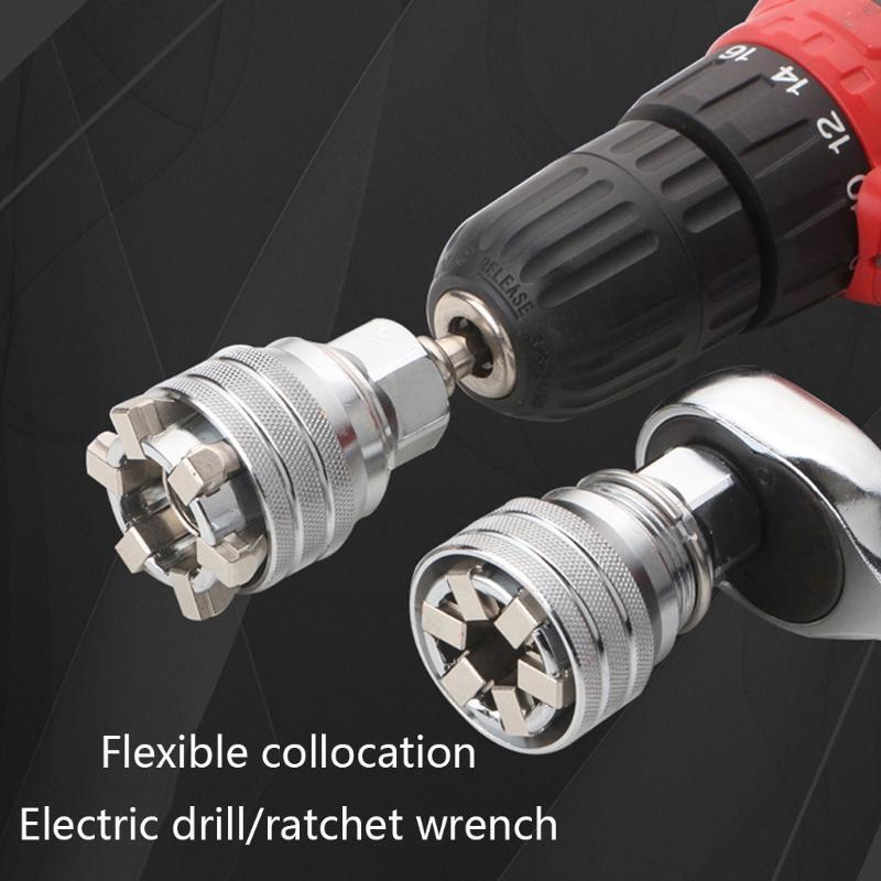 Durable 3/8 Colored Post Ratchet Wrench Sets 10-19 Upgrade Adjustable Socket