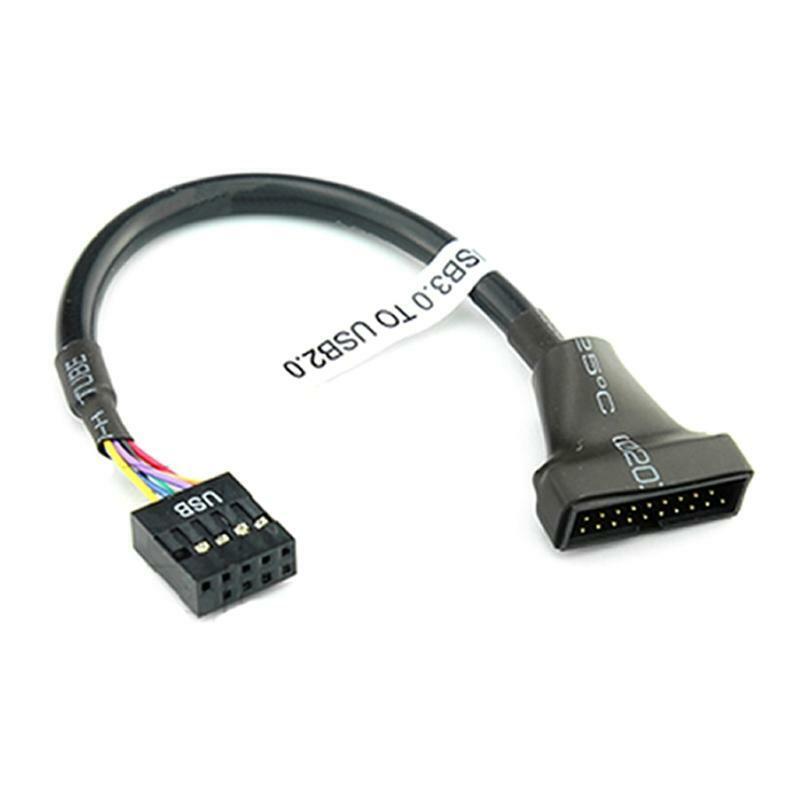 USB3.0 toUSB 2.0 19/20 Pin USB 3.0 Female to 9 Pin USB2.0 Male Motherboard Cable