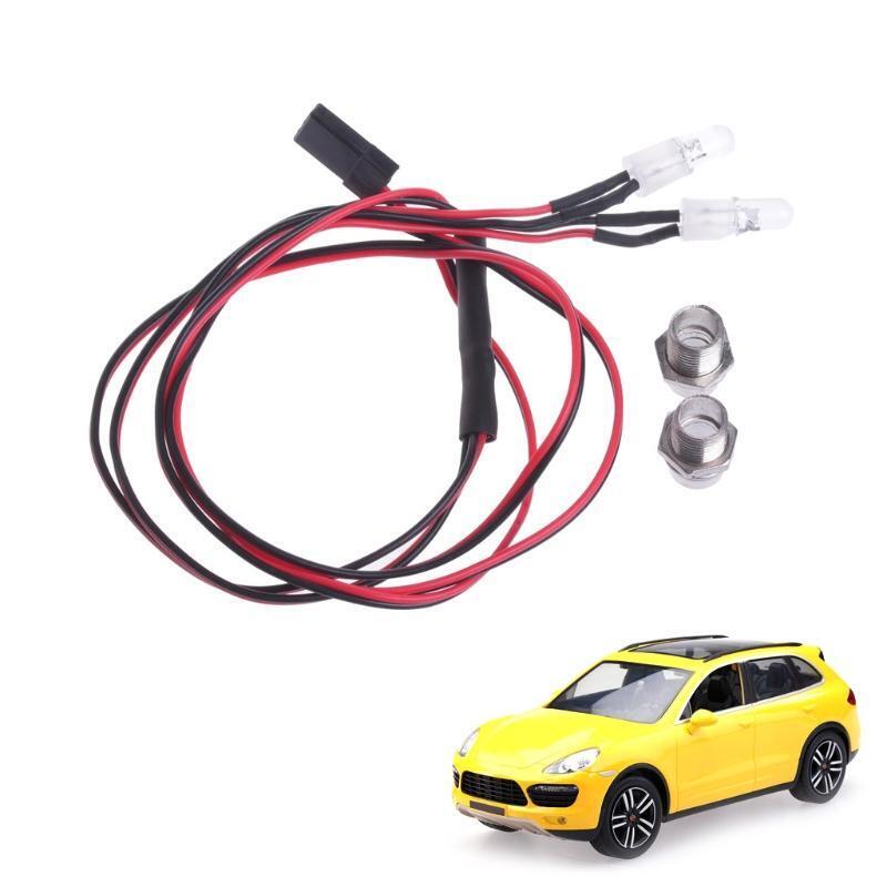 2-LED 5MM LED Light Set Super White Headlight For RC Car Truck Tank Crawler HSP